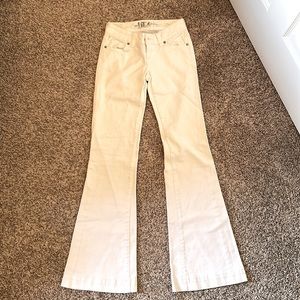It white flare jeans